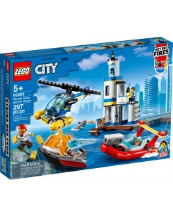 Конструктор LEGO City -  Морска полиция и пожарна мисия (60308)