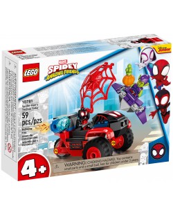 Конструктор Lego Marvel - Spidey Amazing Friends, Spider-Man’s Techno Trike (10781)
