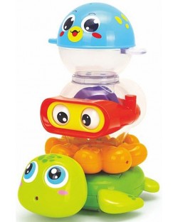 Комплект играчки за баня Hola Toys - Весели животни