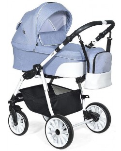 Комбинирана количка Baby Giggle - Alpina, 2 в 1, синя