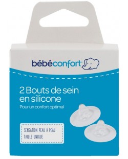 Комплект силиконови зърна Bebe Confort - универсален размер, 2 броя
