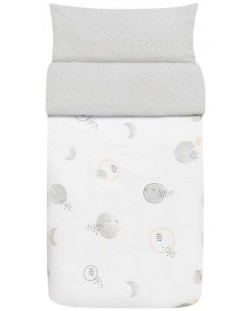 Комплект детски чаршафи Baby Clic - Nuit White, 70 х 140 cm