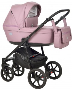 Комбинирана детска количка 3в1 Baby Giggle - Broco Eco, розова