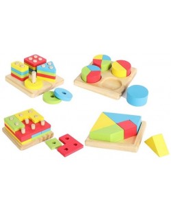 Комлект дървени игри Acool Toy - 4 вида