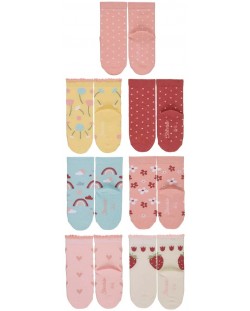 Комплект детски чорапи за момичета Sterntaler - 27/30 размер, 5-6 години, 7 чифта