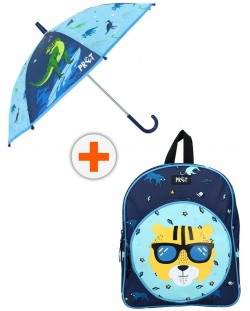 Комплект за детска градина Vadobag Pret - Раница с кръгъл джоб и чадър