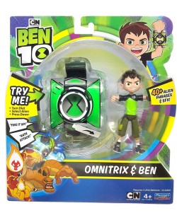 Комплект Playmates Ben 10 - Omnitrix часовник със звуци и фигурка