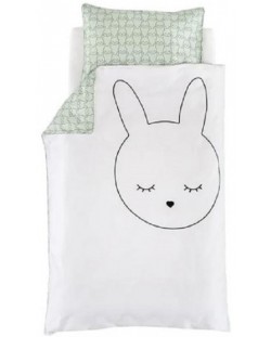 Комплект детски чаршафи Traumeland - Cuddly bunny, 100 х 135 cm