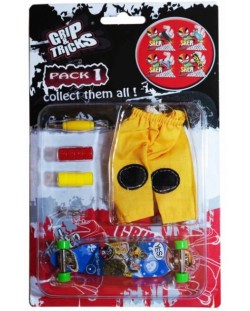 Комплект играчки за пръсти Grip&Trick - Long Board, син
