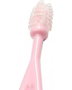 Комплект четки за зъби Babyono - 550/02, розови, 3 броя