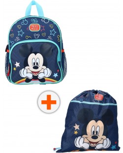 Комплект за детска градина Vadobag Mickey Mouse - Раница и спортна торба, I'm Yours To Keep