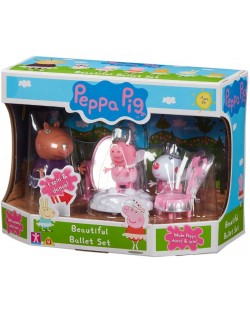 Комплект фигури Peppa Pig - Пепа в балетно училище