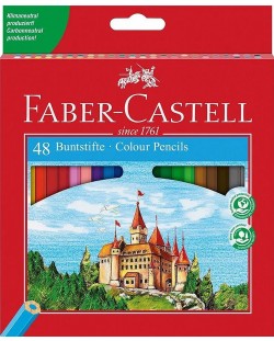 Комплект цветни  моливи Faber-Castell Castle - 48 броя