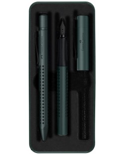 Комплект химикалка и писалка Faber-Castell Grip 2011 Mistletoe - Зелен