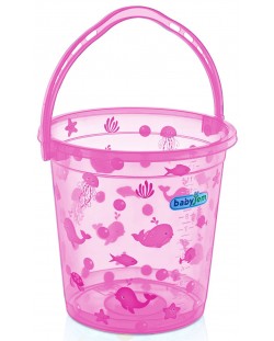 Кофа за изплакване BabyJem - Розова, 14 L