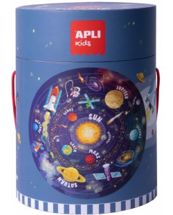 Кръгъл пъзел Apli - Слънчевата система, 48 части