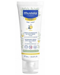 Крем за лице Mustela - With Cold cream, 40 ml