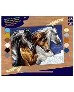 Творчески комплект за рисуване KSG Crafts - Диви коне