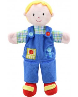 Кукла за куклен театър The Puppet Company - Момче със синя дреха, 38 cm