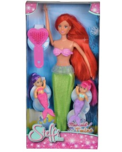 Кукла Simba Toys Steffi Love - Стефи, с червена коса и малки русалки
