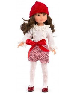 Кукла Asi - Силия, с червена шапка, 30 cm