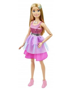 Кукла Barbie - С розова рокля, 71 cm