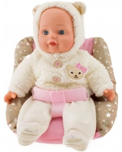 Кукла-бебе Toi Toys - В столче за кола, 33 cm