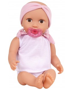 Кукла-бебе Battat Lulla Baby - С боди, биберон с брокат и лента за глава