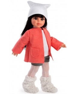 Кукла Asi - Сабрина с розово палто и бяла шапка, 40 cm