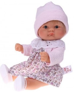 Кукла Asi - Бебе Чикита, с розовa жилетка и рокля на цветя