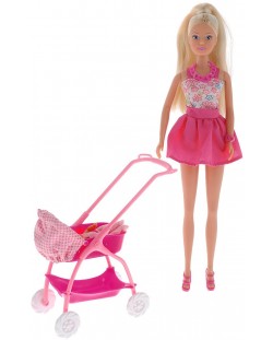 Кукла Simba Toys Steffi Love - Стефи, с количка и бебе