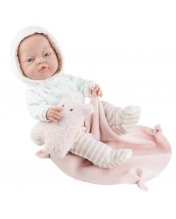 Кукла бебе Paola Reina Los Bebitos - Момиченце, 45 cm