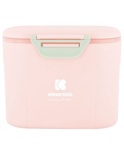 Kikkaboo Кутия за съхранение на сухо мляко с лъжичка 160гр. Розова