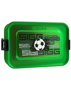 Кутия за храна Sigg Metal Box Plus S - Футбол, зелена