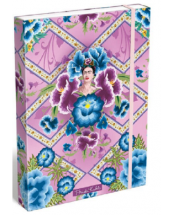 Кутия с ластик Lizzy Card - Frida Cahlo Purpura