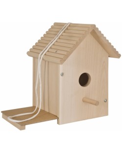 Дървен комплект Eichhorn - Къщичка за птици, за оцветяване