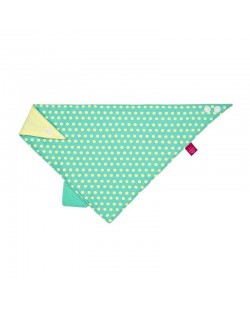 Lassig Триъгълна кърпа Bandana Dottie green силиконова гризалка LTEXBAS166