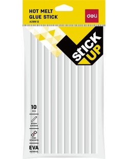 Лепилни пръчки Deli Stick Up - EA29912, Ø 11 mm х 20 cm, 10 броя