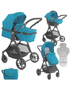 Lorelli Комбинирана количка STARLIGHT SET с кош за новородено DARK BLUE