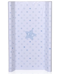 Подложка за повиване с твърда основа Lorelli - Сини звезди, 50 х 71 cm