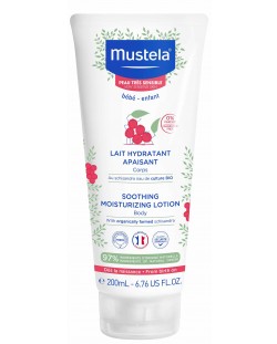 Лосион за тяло Mustela - За чувствителна и много чувствителна кожа, 200 ml