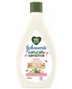 Лосион за тяло Johnson's - Naturally Sensitive, 395 ml