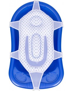 Луксозна подложка за къпане с пълнеж Sevi Baby - Сини точки