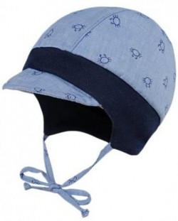 Лятна шапка тип каскет Maximo - Синя, рак, размер 37