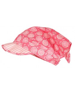 Лятна шапка-кърпа Maximo, тъмно розова с цветя