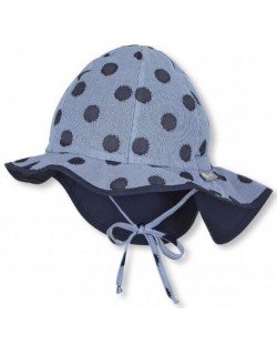 Лятна детска шапка с UV 50+ защита Sterntaler - 51 cm, 18-24 месеца, синя