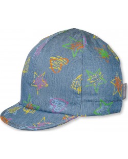 Лятна детска шапка с UV 50+ защита Sterntaler - На звезди, 53 cm, 2-4 години