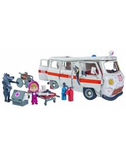 Комплект играчки Simba Toys Маша и Мечока - Линейката на вълците
