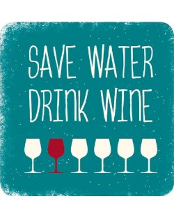 Магнит за хладилник Gespaensterwald - Save water drinк wine