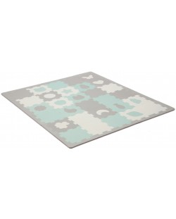 Меко килимче за игра KinderKraft - Luno Shapes, мента